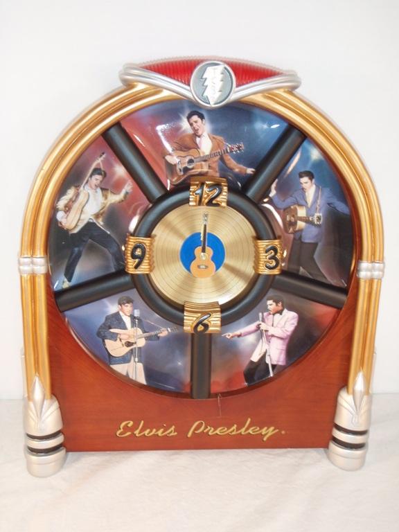 Elvis Its Time to Rock Plate in Clock Collection 2001 by Bradford Exchange