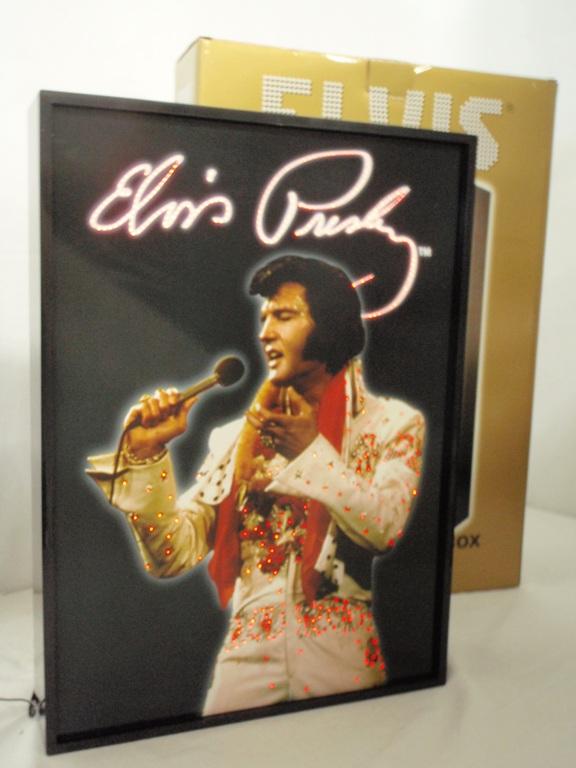 希少エルビス・プレスリー ファイバーオプティック ライトボックス Elvis Presley Fiber Optic Light Box Aloha From Hawaii- MINT in Box