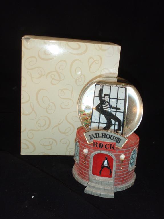 San Francisco Music box Company Elvis Jailhouse Rock musical snow globe