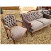 Image 2 : Vintage Settee With Matching Arm Chair