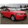 Image 8 : A12F --  2007 MAZDA 3 I , Red, 376195 KM  "NO RESERVE"