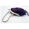 Image 1 : BEAUTIFUL VELVET PURPLE PURSE