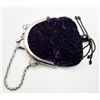 Image 2 : BEAUTIFUL VELVET PURPLE PURSE