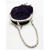 Image 3 : BEAUTIFUL VELVET PURPLE PURSE