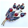 Image 1 : AUSTRIAN FLORAL SPRAY BROOCH