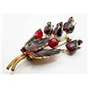 Image 2 : AUSTRIAN FLORAL SPRAY BROOCH