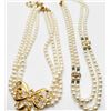 Image 2 : 2 FAUX PEARL NECKLACES