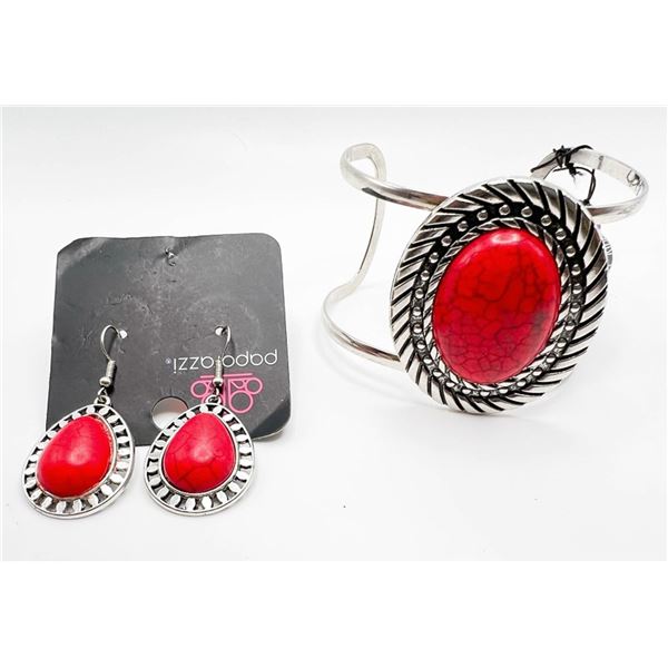 PAPARAZZI SET W. BRACELET & EARRINGS SET