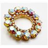 Image 2 : AURORA BOREALIS ROUND BROOCH