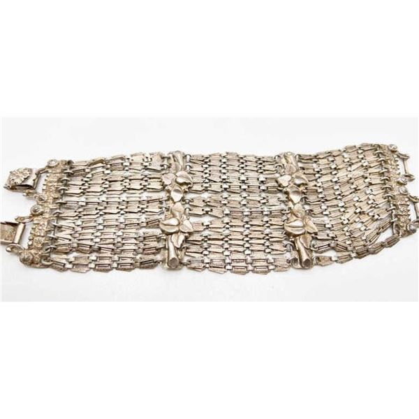 WIDE DOUBLE CLASP VTG BRACELET- UNIQUE