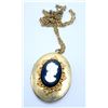 Image 2 : CAMEO LOCKET NECKLACE