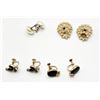 Image 1 : FAUX PEARL, ONYX, SCREW/ CLIP EARRINGS