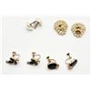 Image 2 : FAUX PEARL, ONYX, SCREW/ CLIP EARRINGS