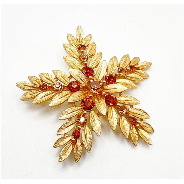 LISNER BROOCH W/ LIGHT AMETHYST STONES