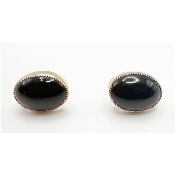 WEISS LARGE CABUCHON STONE EARRINGS