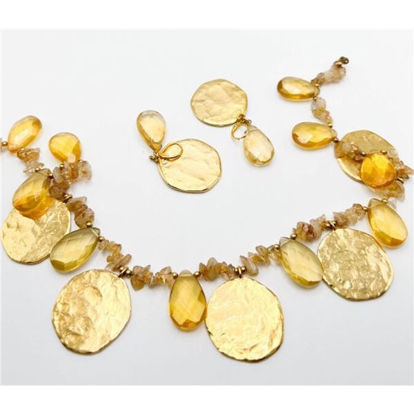 KENNETH J. LANE NECKLACE & EARRINGS SET
