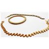 Image 1 : 3 GOLD TONE BRACELETS (1- ROMAN)
