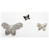 Image 1 : 3 BUTTERFLY BROOCHES/ PIN