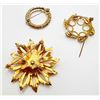 Image 3 : 3 BROOCH LOT