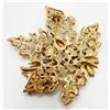 Image 2 : KC LEAF BROOCH W/ TAN/GREEN LEAVES