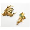 Image 2 : 2 BROOCHES (1- GREEN JADE)