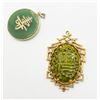 Image 1 : 2 JADE PENDANTS