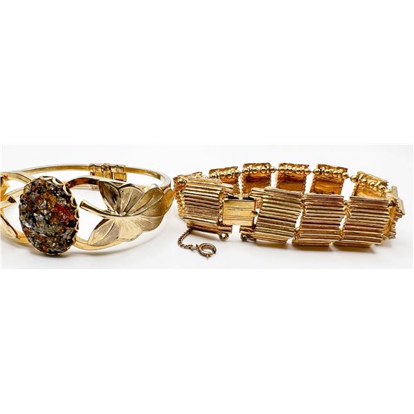 2 BRACELETS- (1 RAINBOW FLAKE--