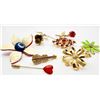 Image 2 : FLORAL BROOCH LOT ASSORTED