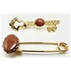 Image 2 : 2 GOLD STONE BROOCH