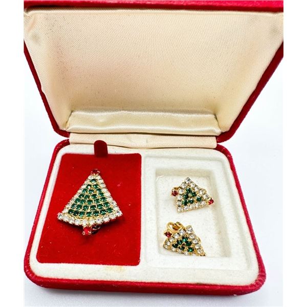 VINTAGE CHRISTMAS BROOCH SET