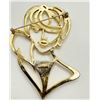 Image 3 : CHIC FACE BROOCH WITH STONES