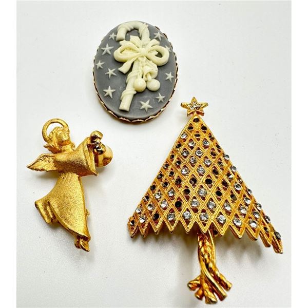 CHRISTMAS BROOCHES LOOK !