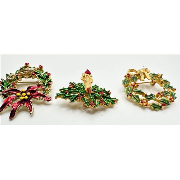 CHRISTMAS WREATH + CANDLE