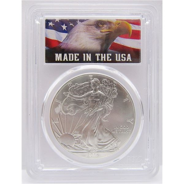 2016 AMERICAN SILVER EAGLE PCGS MS70
