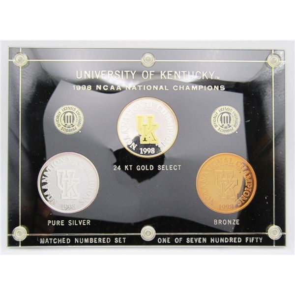 UNIVERSITY of KENTUCKY NCAA (3) COIN SET