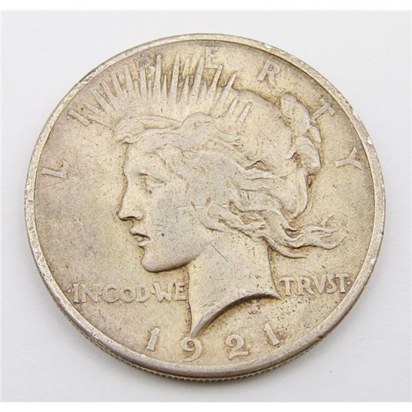 1921 PEACE SILVER DOLLAR - KEY DATE