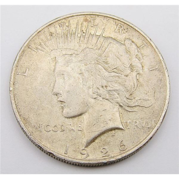 1926-D PEACE SILVER DOLLAR - NICE CIRC