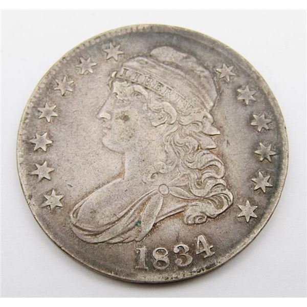 1834 CAPPED BUST HALF DOLLAR