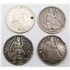 Image 1 : (4) SEATED HALF DOLLARS - LESSER GRADE LOT