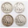 Image 2 : (4) 1917 WALKING LIBERTY HALF DOLLARS