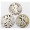 Image 1 : 1918 P D S WALKING LIBERTY HALF DOLLARS