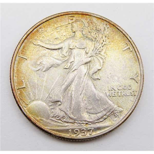 1937 AU/UNC WALKING LIBERTY HALF DOLLAR