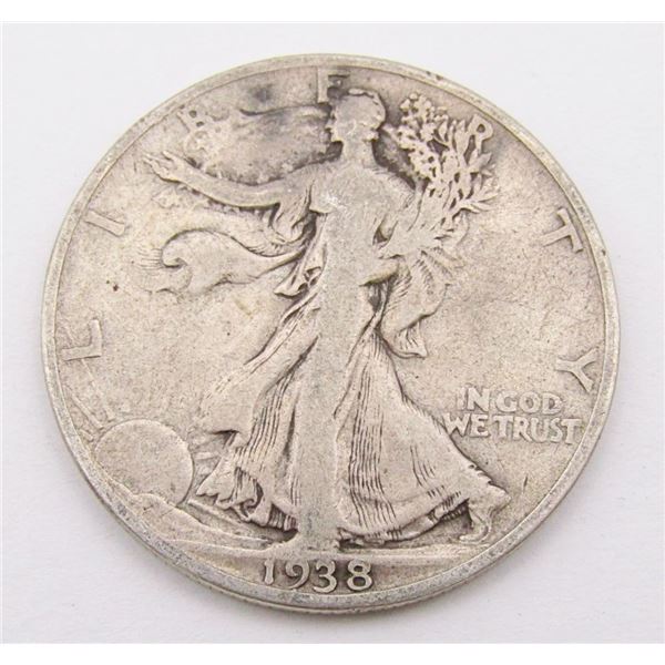 1938-D WALKING LIBERTY 50c KEY DATE