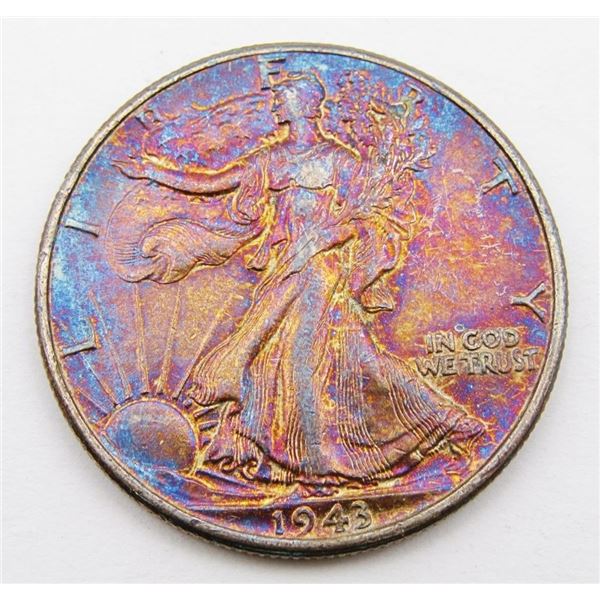RAINBOW 1943 WALKING LIBERTY 50c