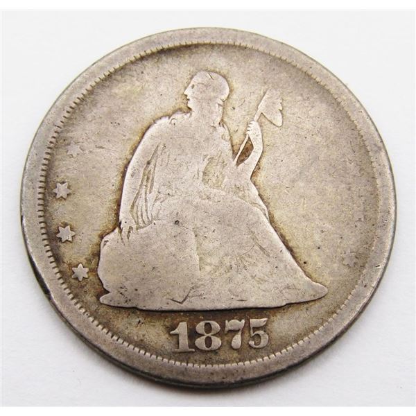 1875-S TWENTY CENT PIECE