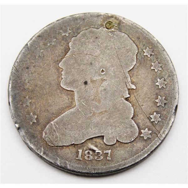 1837 CAPPED BUST QUARTER