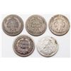 Image 2 : (5) SEATED DIMES CIRC or BETTER