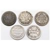 Image 2 : (5) SEATED DIMES CIRC or BETTER