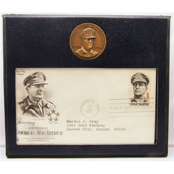 DANBURY MINT DOUGLAS MACARTHUR COMMEM