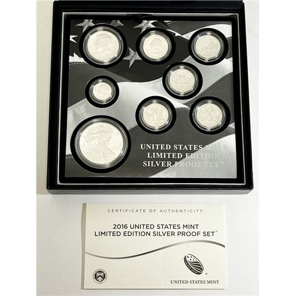 2016 LTD ED SILVER PROOF SET in U.S.MINT BOX